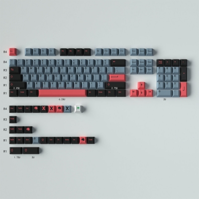 8008 GMK 104+26 Full PBT Dye Sublimation Keycaps Set for Cherry MX Mechanical Gaming Keyboard 64/87/96